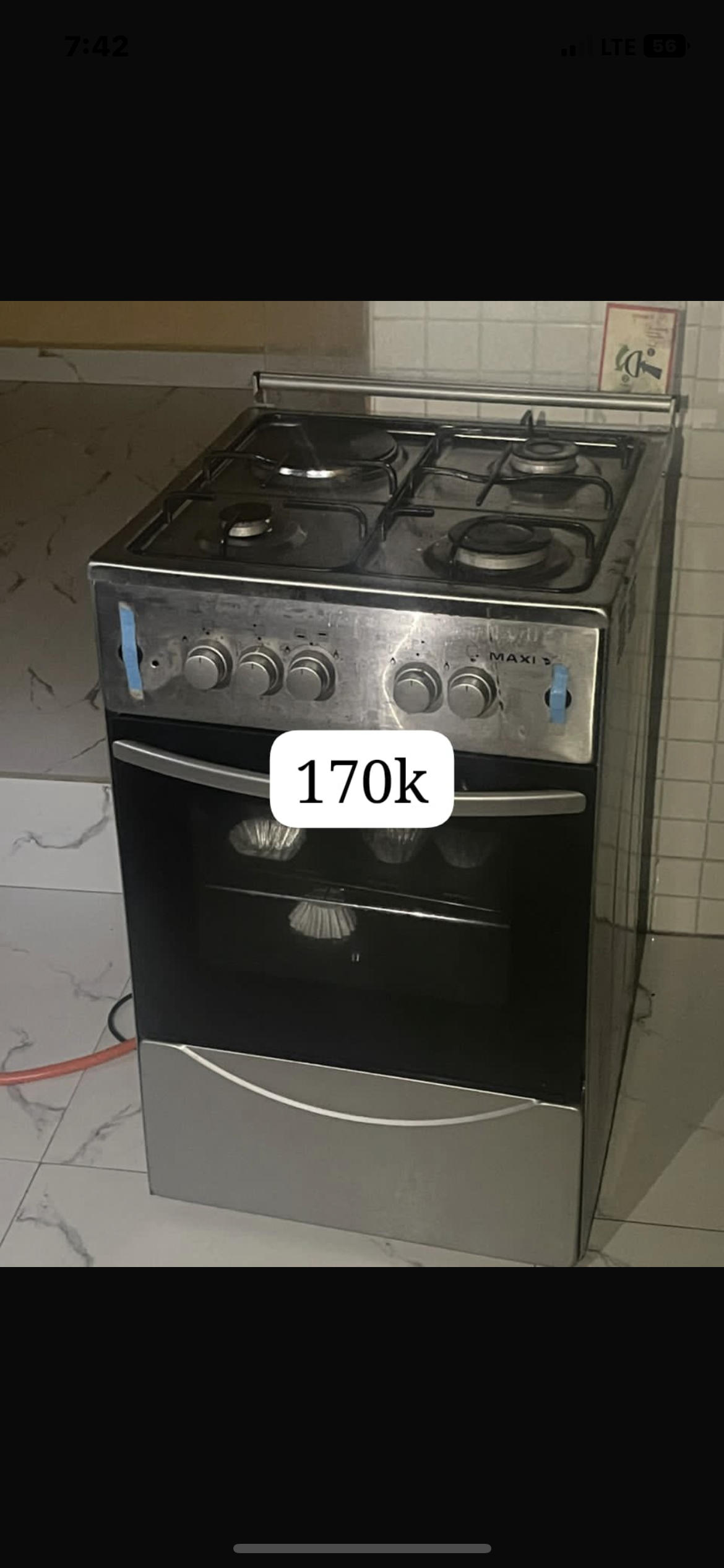 Maxi 4 burner Gas cooker 